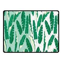 Banana Leaf Green Polka Dots Double Sided Fleece Blanket (small)  by Mariart