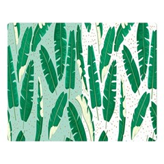 Banana Leaf Green Polka Dots Double Sided Flano Blanket (large) 