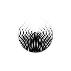 Black White Polkadots Line Polka Dots Golf Ball Marker (4 Pack)