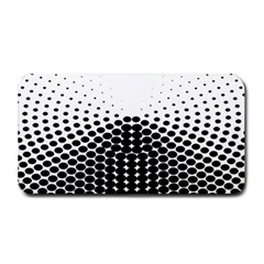 Black White Polkadots Line Polka Dots Medium Bar Mats by Mariart