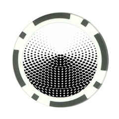 Black White Polkadots Line Polka Dots Poker Chip Card Guard by Mariart