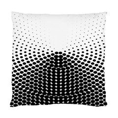 Black White Polkadots Line Polka Dots Standard Cushion Case (one Side)