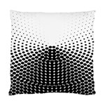 Black White Polkadots Line Polka Dots Standard Cushion Case (One Side) Front