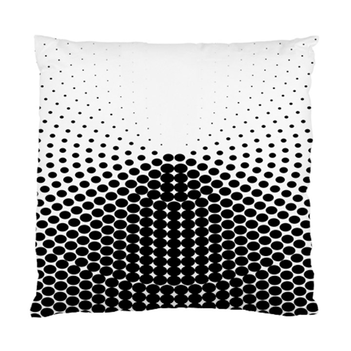 Black White Polkadots Line Polka Dots Standard Cushion Case (One Side)