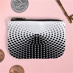 Black White Polkadots Line Polka Dots Mini Coin Purses Front