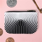 Black White Polkadots Line Polka Dots Mini Coin Purses Back