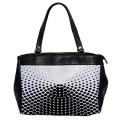 Black White Polkadots Line Polka Dots Office Handbags by Mariart