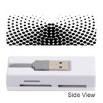 Black White Polkadots Line Polka Dots Memory Card Reader (Stick)  Front