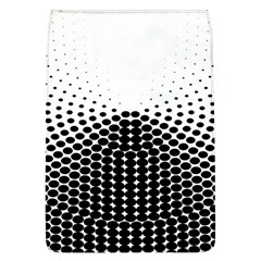 Black White Polkadots Line Polka Dots Flap Covers (l) 