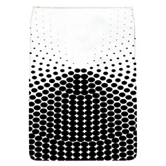 Black White Polkadots Line Polka Dots Flap Covers (s) 