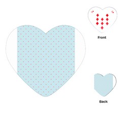 Blue Red Circle Polka Playing Cards (heart)  by Mariart