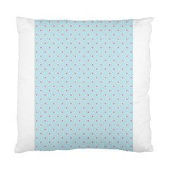 Blue Red Circle Polka Standard Cushion Case (one Side) by Mariart