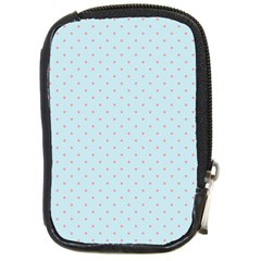 Blue Red Circle Polka Compact Camera Cases by Mariart