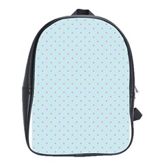 Blue Red Circle Polka School Bags(large)  by Mariart