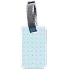 Blue Red Circle Polka Luggage Tags (two Sides) by Mariart