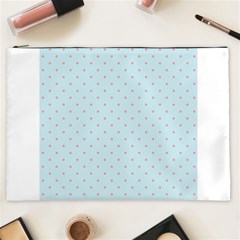 Blue Red Circle Polka Cosmetic Bag (xxl)  by Mariart