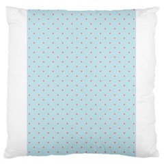 Blue Red Circle Polka Standard Flano Cushion Case (two Sides)