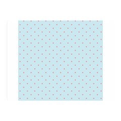 Blue Red Circle Polka Double Sided Flano Blanket (mini)  by Mariart