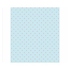 Blue Red Circle Polka Double Sided Flano Blanket (small)  by Mariart