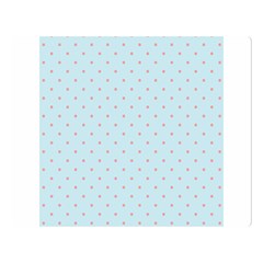 Blue Red Circle Polka Double Sided Flano Blanket (large)  by Mariart