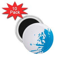 Blue Stain Spot Paint 1 75  Magnets (10 Pack) 