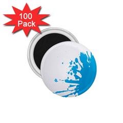 Blue Stain Spot Paint 1 75  Magnets (100 Pack)  by Mariart