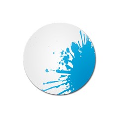 Blue Stain Spot Paint Magnet 3  (round) by Mariart