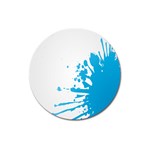 Blue Stain Spot Paint Magnet 3  (Round) Front