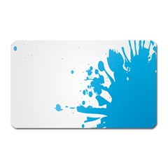 Blue Stain Spot Paint Magnet (rectangular) by Mariart