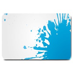 Blue Stain Spot Paint Large Doormat 