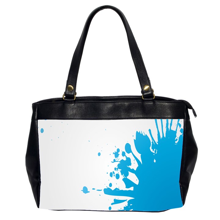 Blue Stain Spot Paint Office Handbags (2 Sides) 