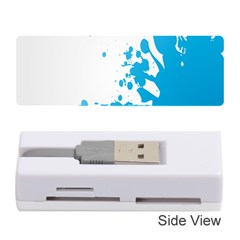 Blue Stain Spot Paint Memory Card Reader (stick)  by Mariart