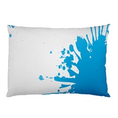 Blue Stain Spot Paint Pillow Case (two Sides)