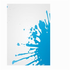 Blue Stain Spot Paint Large Garden Flag (two Sides)