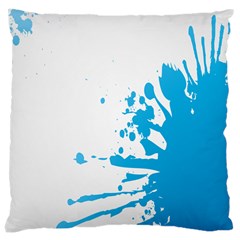 Blue Stain Spot Paint Large Cushion Case (two Sides) by Mariart