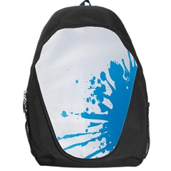 Blue Stain Spot Paint Backpack Bag