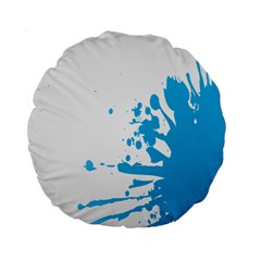 Blue Stain Spot Paint Standard 15  Premium Round Cushions by Mariart