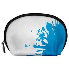 Blue Stain Spot Paint Accessory Pouches (large)  by Mariart