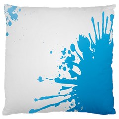 Blue Stain Spot Paint Standard Flano Cushion Case (one Side)