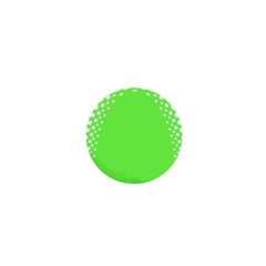 Bubble Polka Circle Green 1  Mini Buttons by Mariart