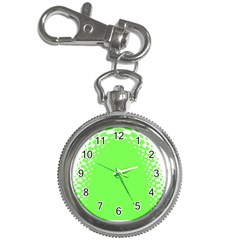 Bubble Polka Circle Green Key Chain Watches by Mariart