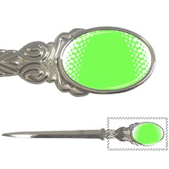 Bubble Polka Circle Green Letter Openers