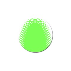 Bubble Polka Circle Green Golf Ball Marker by Mariart