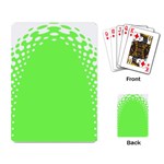 Bubble Polka Circle Green Playing Card Back