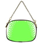 Bubble Polka Circle Green Chain Purses (Two Sides)  Front