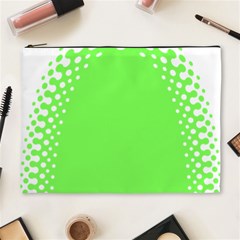 Bubble Polka Circle Green Cosmetic Bag (xl) by Mariart