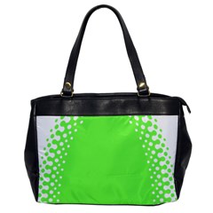 Bubble Polka Circle Green Office Handbags by Mariart