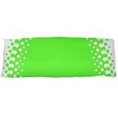 Bubble Polka Circle Green Body Pillow Case Dakimakura (two Sides) by Mariart