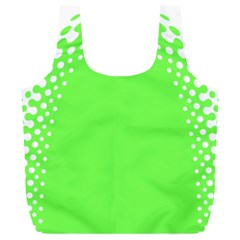 Bubble Polka Circle Green Full Print Recycle Bags (l)  by Mariart