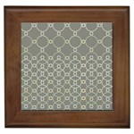 Circles Grey Polka Framed Tiles Front